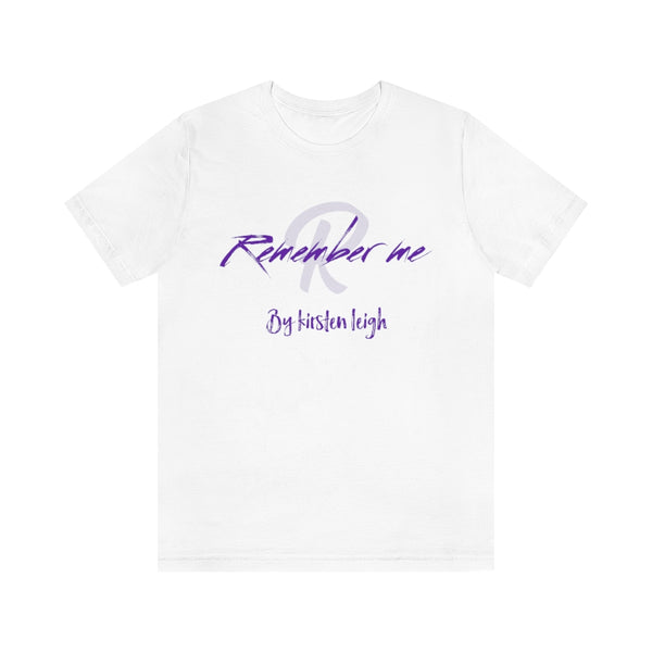 Remember Me Kirsten Purple Logo Unisex Jersey Short Sleeve Tee