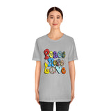 Peace Hope Love Unisex Jersey Short Sleeve Tee