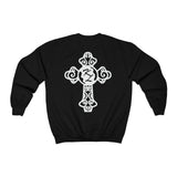 Kirsten White Cross Unisex Heavy Blend™ Crewneck Sweatshirt