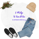 I Pledge Purple Unisex Heavy Blend™ Crewneck Sweatshirt