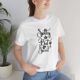 Salty But Sweet Black Unisex Jersey Short Sleeve Tee