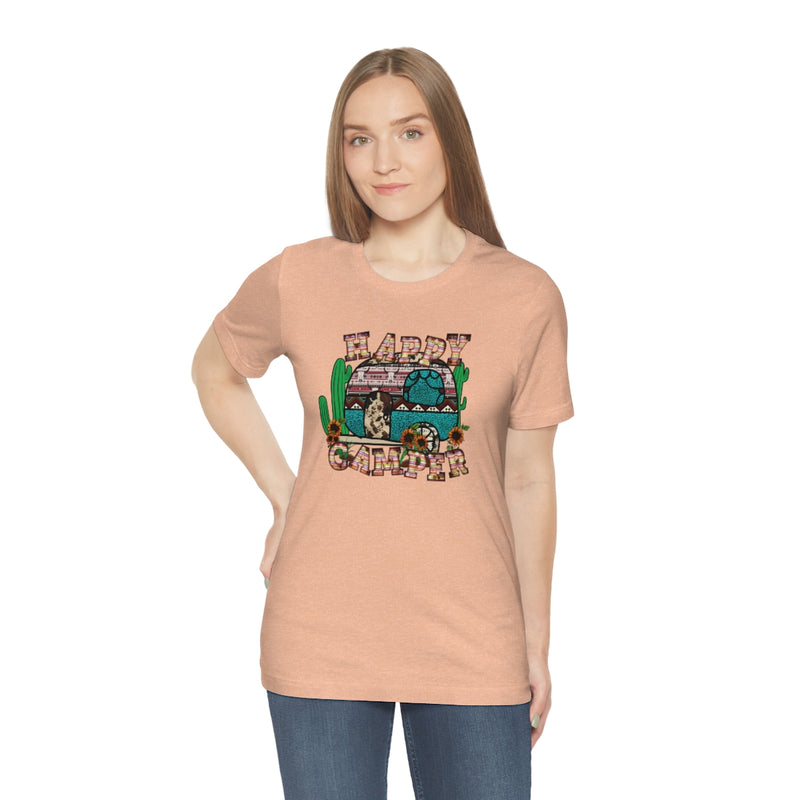 Happy Camper Unisex Jersey Short Sleeve Tee