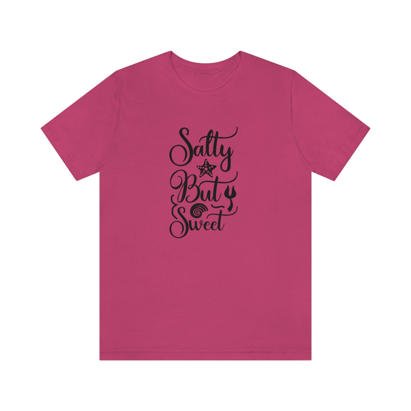 Salty But Sweet Black Unisex Jersey Short Sleeve Tee