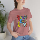 Peace Hope Love Unisex Jersey Short Sleeve Tee