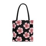 Black Hawaiian AOP Tote Bag - Remember Me by Kirsten Leigh