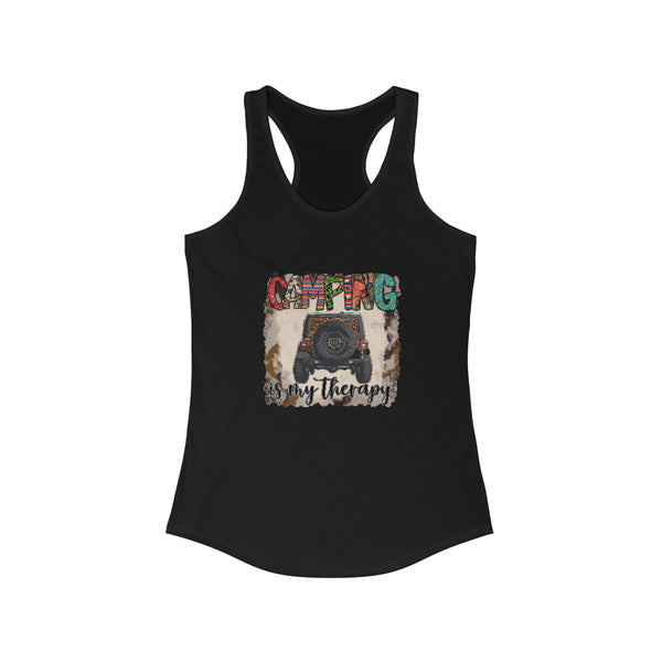 Camping Therapy Women's Ideal Racerback Tank