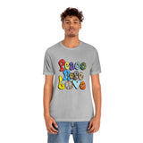 Peace Hope Love Unisex Jersey Short Sleeve Tee