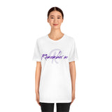 Remember Me Purple Logo Unisex Jersey Short Sleeve Tee