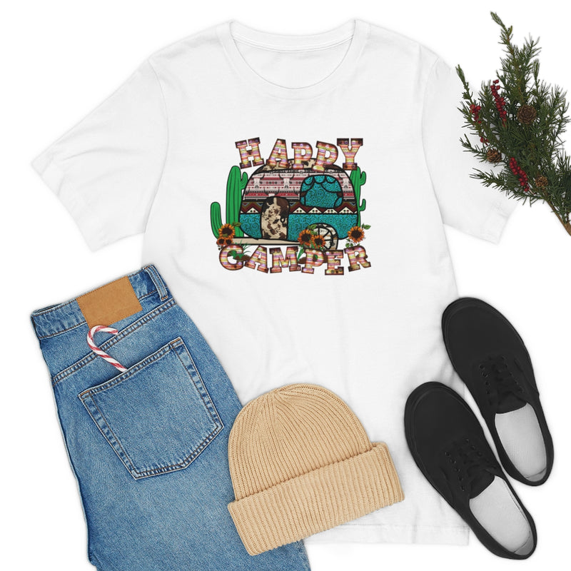 Happy Camper Unisex Jersey Short Sleeve Tee