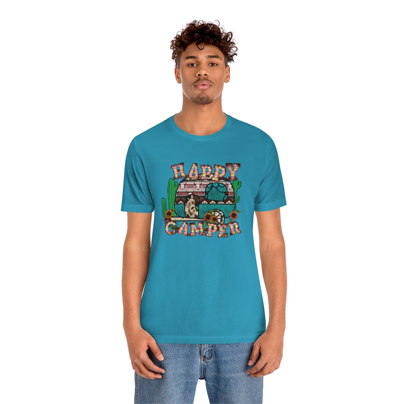 Happy Camper Unisex Jersey Short Sleeve Tee