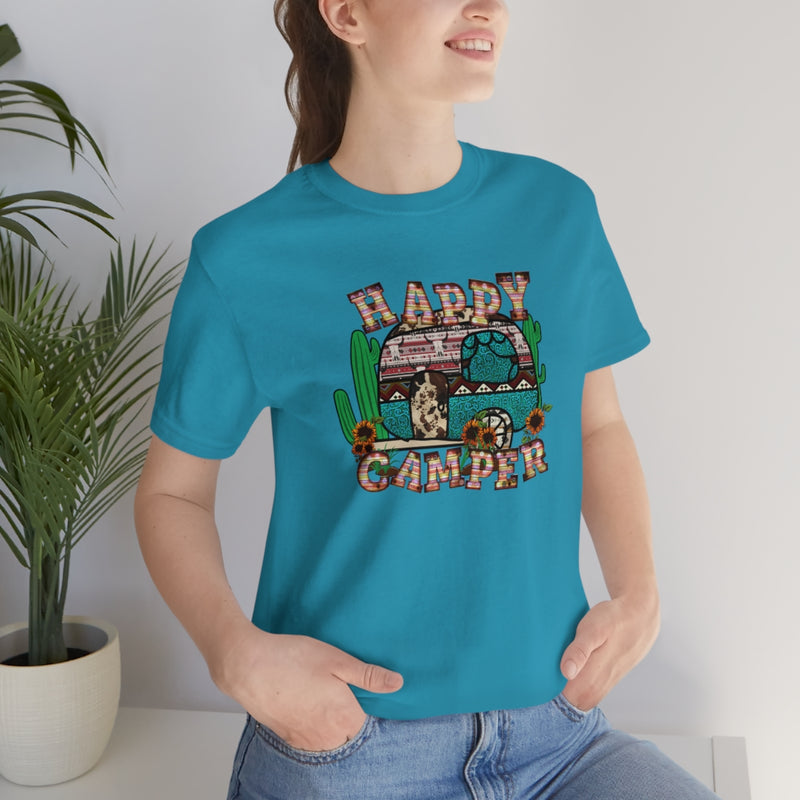 Happy Camper Unisex Jersey Short Sleeve Tee