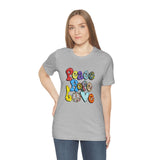 Peace Hope Love Unisex Jersey Short Sleeve Tee