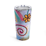 Rainbow Flower Tumbler 20oz