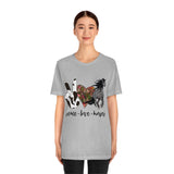 Peace Love Horses Unisex Jersey Short Sleeve Tee