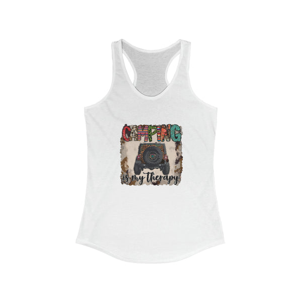 Camping Therapy Women's Ideal Racerback Tank