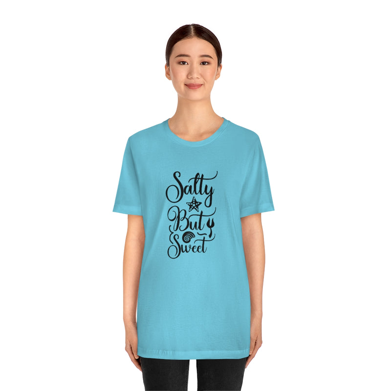 Salty But Sweet Black Unisex Jersey Short Sleeve Tee