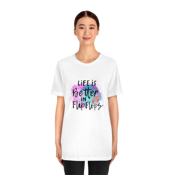 Better In Flip Flops Unisex Jersey Short Sleeve Tee