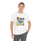 Peace Hope Love Unisex Jersey Short Sleeve Tee