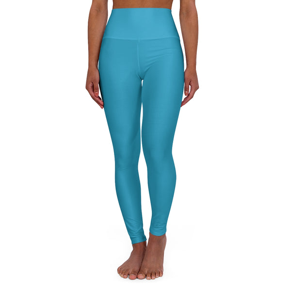 Turquoise High Waisted Yoga Leggings