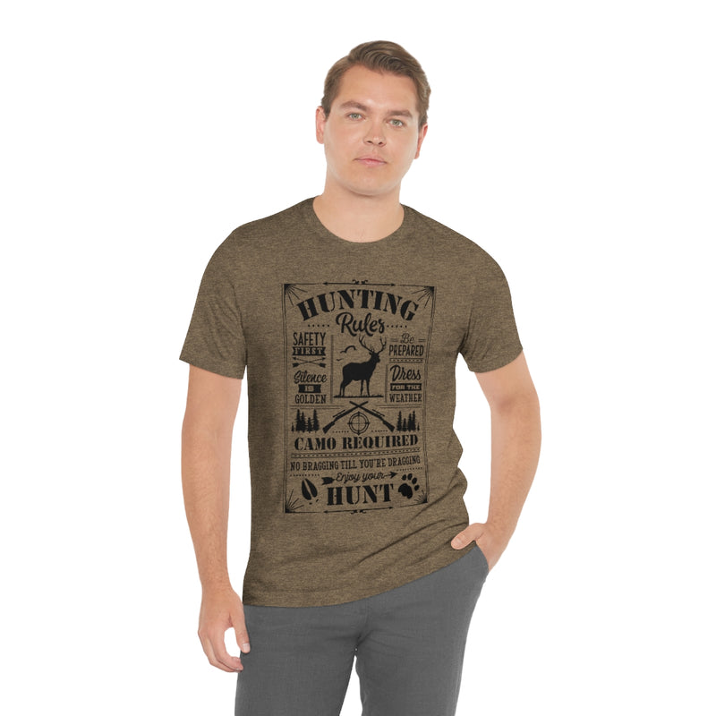 Hunting Rules Unisex Jersey Short Sleeve Tee