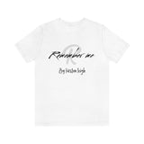 Remember Me Kirsten Black Logo Unisex Jersey Short Sleeve Tee