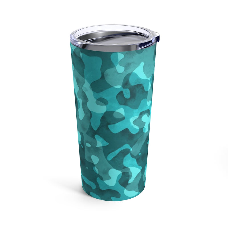 Turquoise Camo Tumbler 20oz