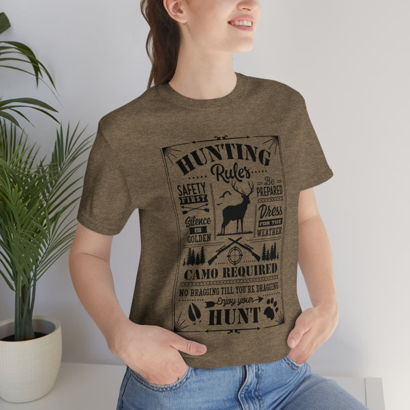 Hunting Rules Unisex Jersey Short Sleeve Tee