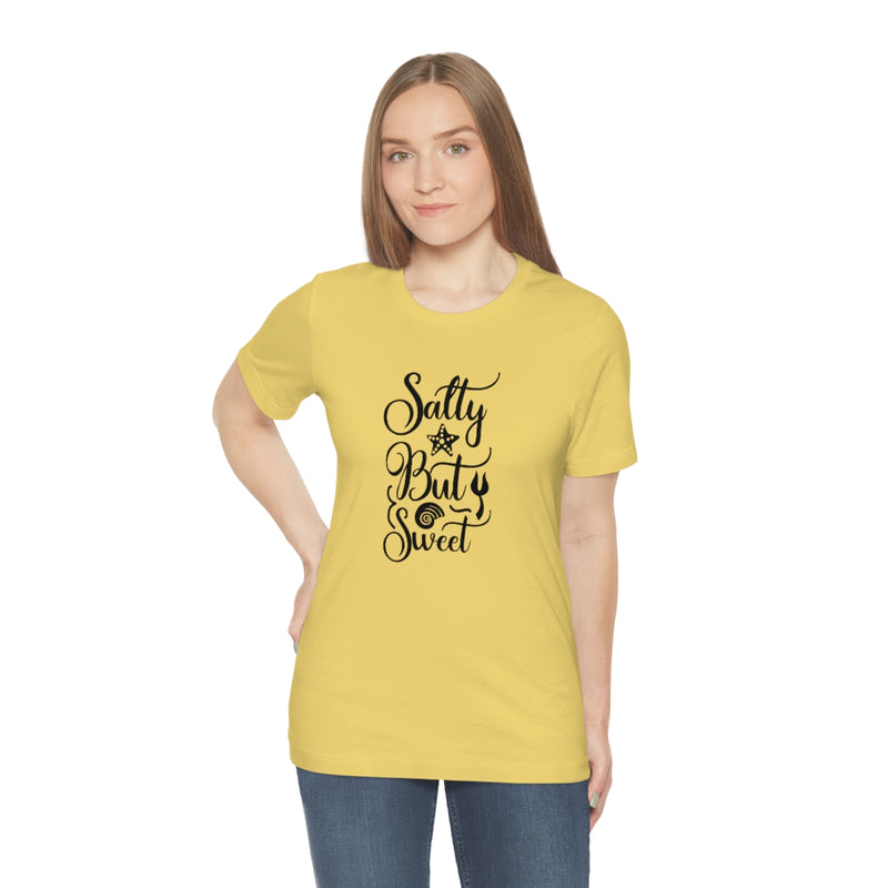 Salty But Sweet Black Unisex Jersey Short Sleeve Tee