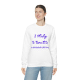 I Pledge Purple Unisex Heavy Blend™ Crewneck Sweatshirt