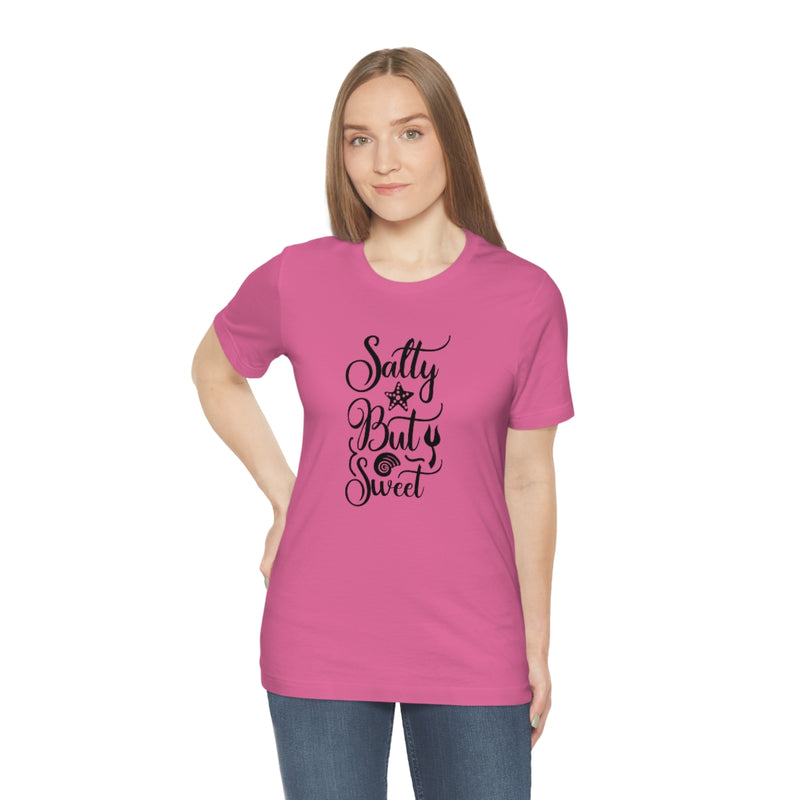 Salty But Sweet Black Unisex Jersey Short Sleeve Tee