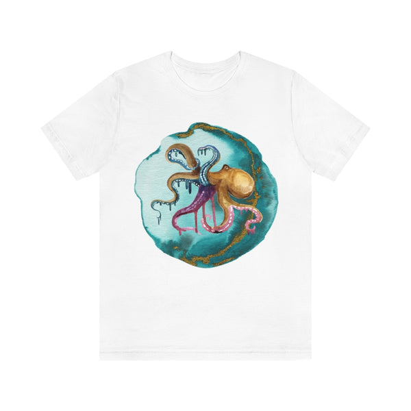 Octopus Water Color Unisex Jersey Short Sleeve Tee