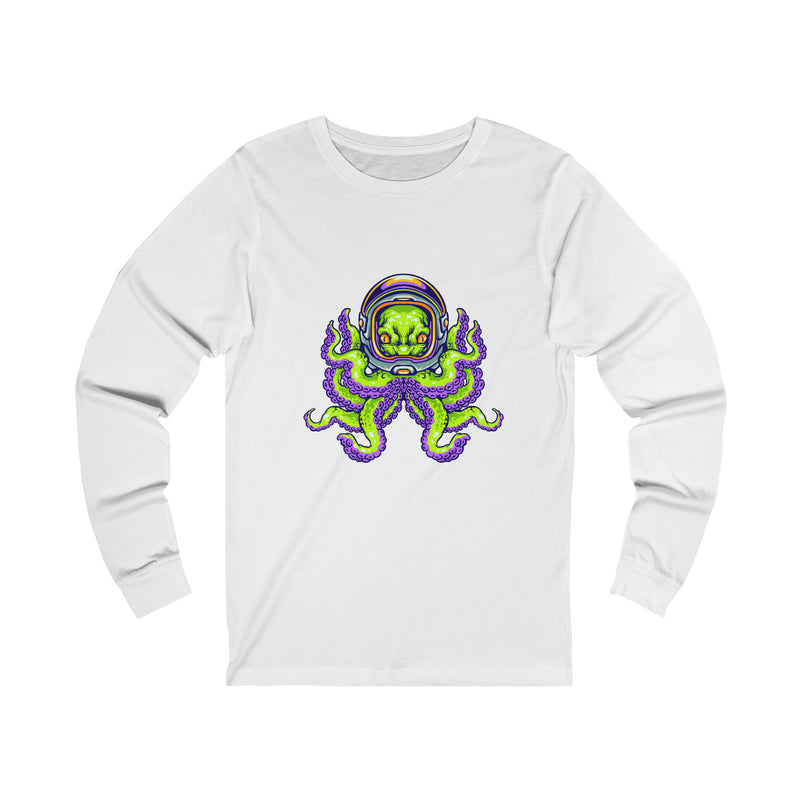 Angry Alien Octopus Unisex Jersey Long Sleeve Tee