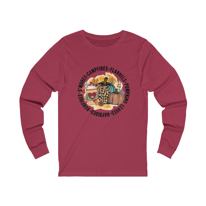 Fall Fun Unisex Jersey Long Sleeve Tee