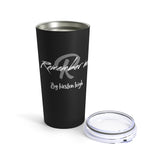 Remember Me White/Black Kirsten Logo Tumbler 20oz