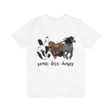 Peace Love Horses Unisex Jersey Short Sleeve Tee