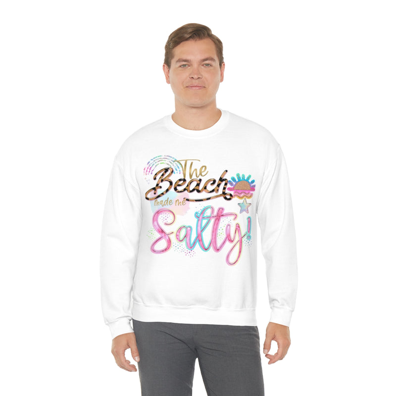 The Beaches Made Me Salty Unisex Heavy Blend™ Crewneck Sweatshirt