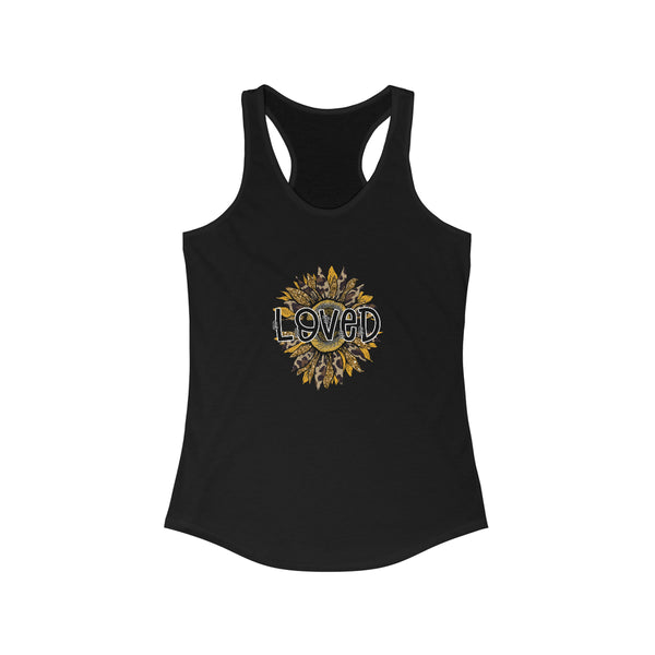 Loved Sunflower Women's Ideal Racerback Tank