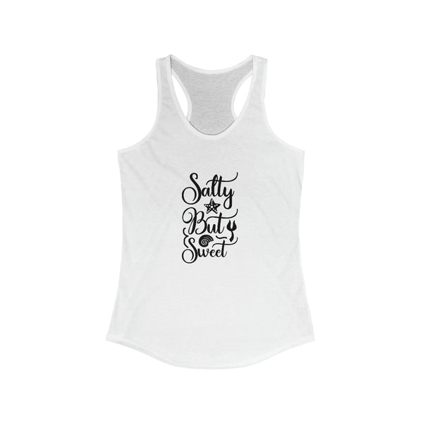 Salty But Sweet Black Women's Ideal Racerback Tank