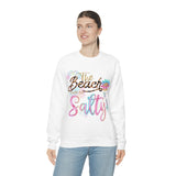 The Beaches Made Me Salty Unisex Heavy Blend™ Crewneck Sweatshirt