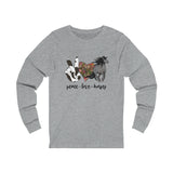 Peace Love Horses Unisex Jersey Long Sleeve Tee