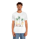 Sun Sand And A Drink In My Hand Unisex Jersey Short Sleeve Tee