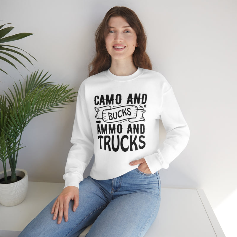 Camo And Bucks Unisex Heavy Blend™ Crewneck Sweatshirt