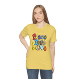 Peace Hope Love Unisex Jersey Short Sleeve Tee