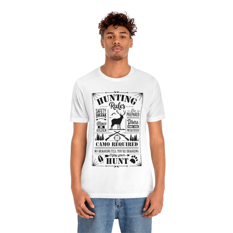 Hunting Rules Unisex Jersey Short Sleeve Tee