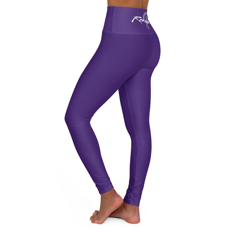 Purple High Waisted Yoga Leggings