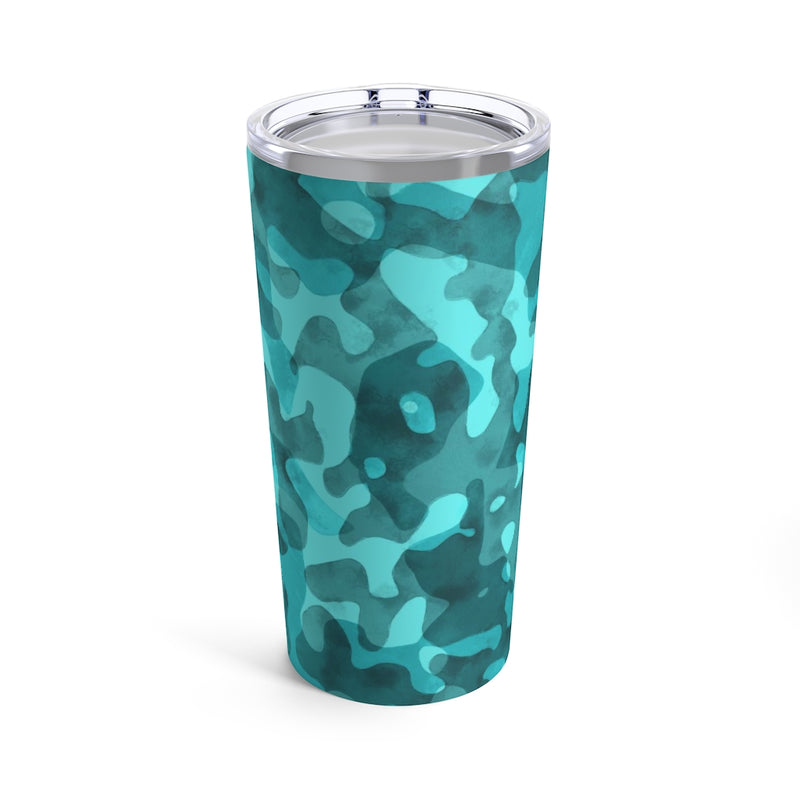 Turquoise Camo Tumbler 20oz