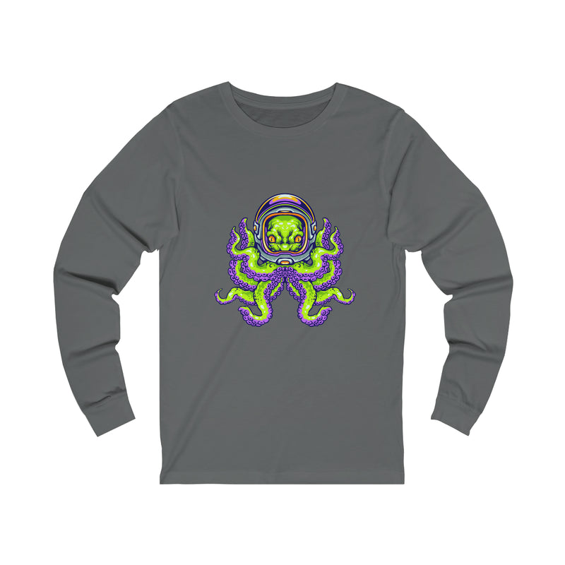 Angry Alien Octopus Unisex Jersey Long Sleeve Tee