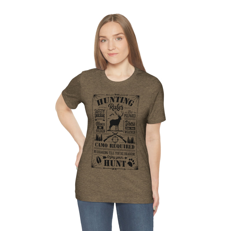 Hunting Rules Unisex Jersey Short Sleeve Tee