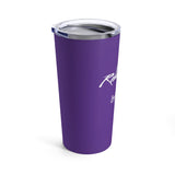 Remember Me White/Purple Kirsten Logo Tumbler 20oz