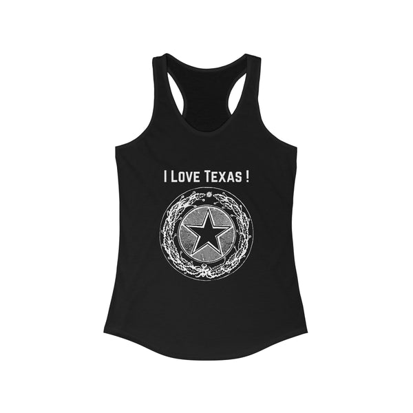 I Love Texas Women's Ideal Racerback Tank